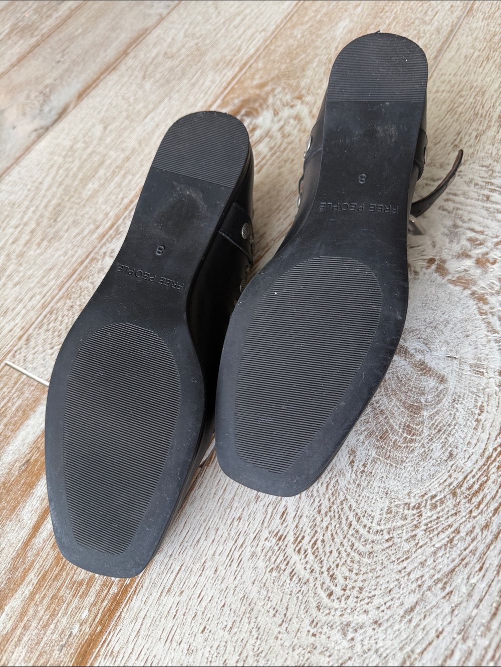 Free People Black Studded Mystic Mary Jane Flats - Picture 6 of 9